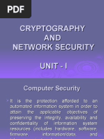 Cryptography AND Network Security Unit - I