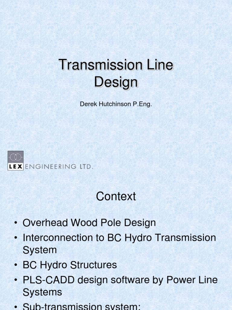 Transmission Line Design Guidelines | PDF