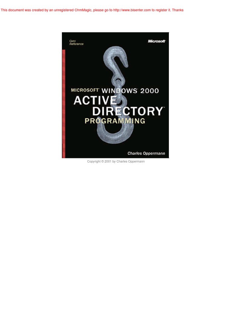 Microsoft Windows 2000 Active Directory Programming | PDF