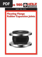 Floating Flange Rubber Expansion Joints: Series 980