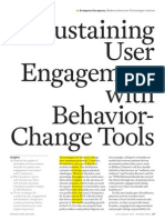 Sustaining User Engagement With Behavior Change Tools