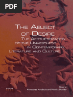 Konstanze Kutzbach and Monika Mueller The Abject of Desire The Aestheticization of The Unaesthetic in Contemporary Literature and Culture 1 PDF