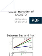 Exact Critical Thickness of Metal-Insulator Transition in LaAlO3/SrTiO3