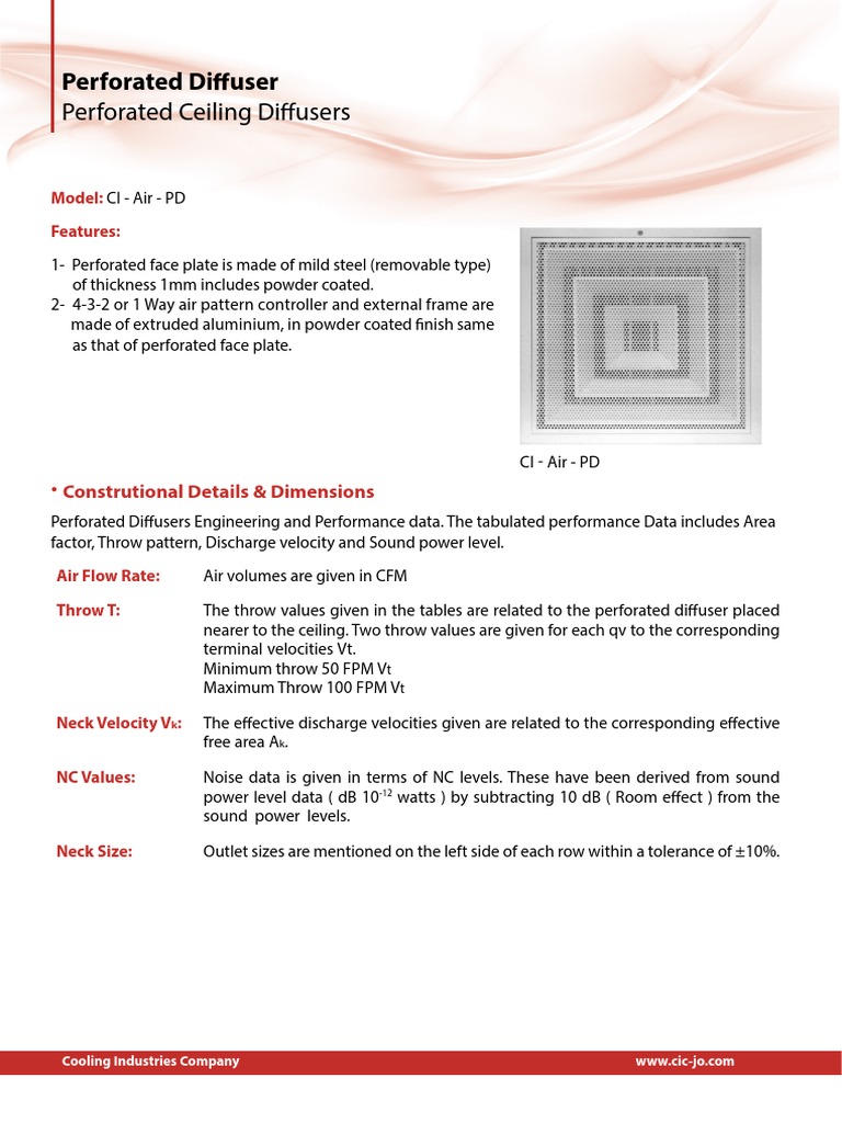 Perforated Diffuser | PDF | Science & Mathematics | Computers