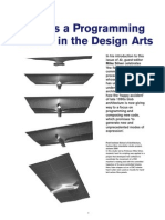 Programming Cultures in The Design Arts