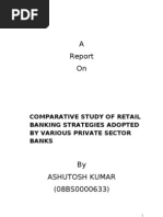 Comparative Study of Retail Banking Strategies Adopted by Various Private Sector Banks Such as Hdfc Bank,Icici Bank and Axix Bank.