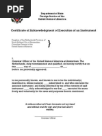 Certificate of Acknowledgement