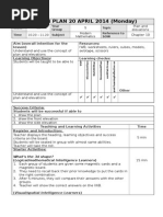 Lesson Plan - Plan & Elevations