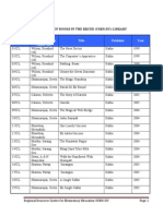 List of Books in The Rrcee (Usrn-Du) Library Final