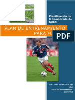 Plan de Entrenamiento Para Futbol Guillermo Aser Garcia Diez