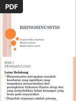 Download Rhinosinusitis Slide by mulfasatria SN270697113 doc pdf