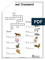 Animal Cw Puzzle