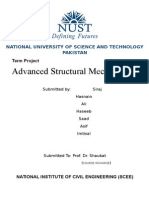 Advanced Structural Mechanics: National University of Science and Technology Pakistan