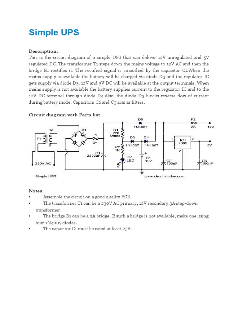 Simple UPS | PDF | Science & Mathematics | Computers