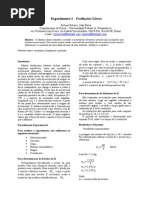 Experimento 1 - Oscilações Livres