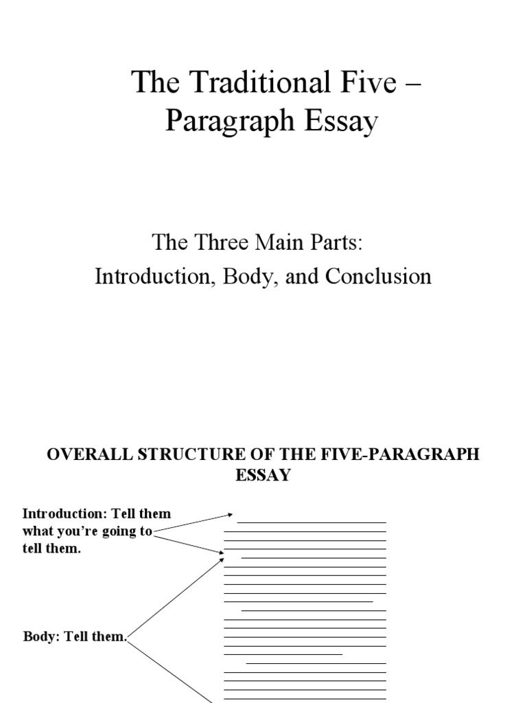 In a five-paragraph essay, which of the following pairs of paragraphs have opposite structures? image