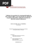 17 - DM_Validação de Um Método de Cromatografia Líquida de Alta Resolução (HPLC) Para Doseamento Da Vitamina D Em Géneros Alimentícios. Aplicação Do Método Em Diferentes Matrizes Alime