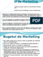 9.Bugetul de Marketing