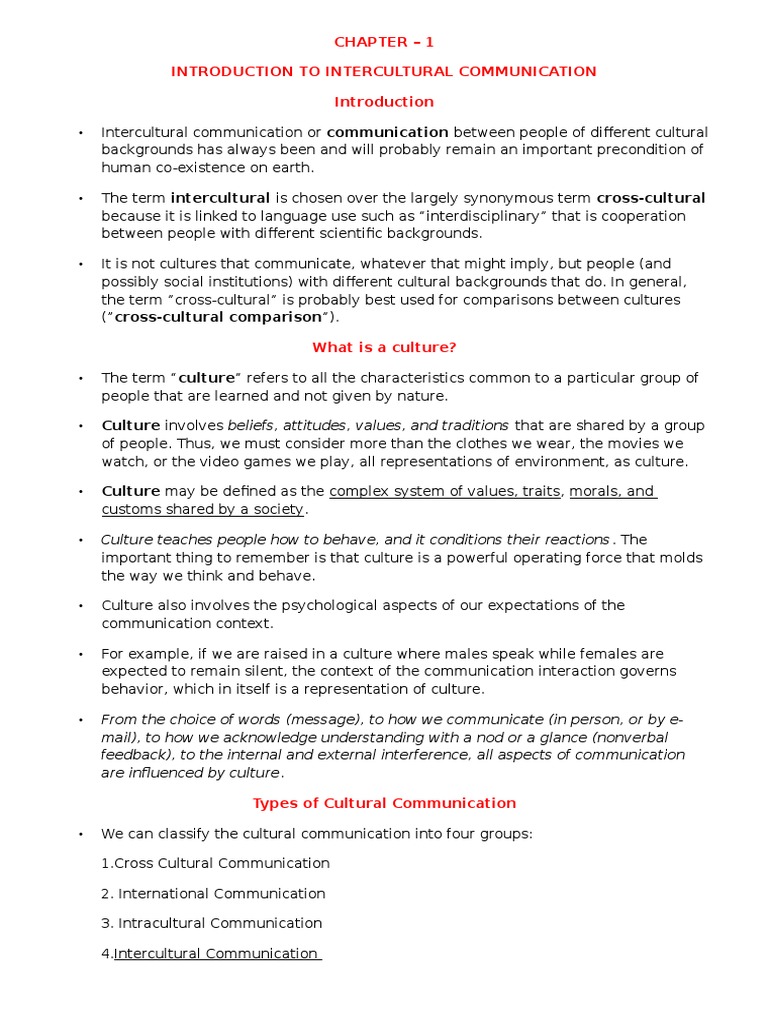 Introduction to Intercultural Communication | PDF | Cross Cultural ...