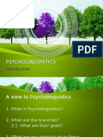 Psycholinguistics Introduction