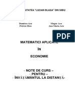 MatematiciAplicateInEconomiePentruIDD