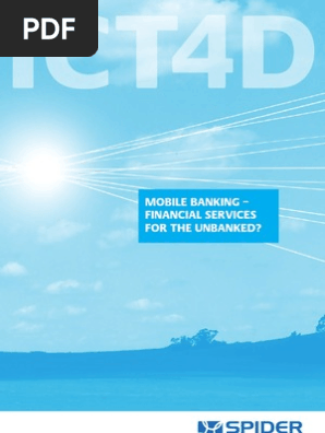 Mobile Banking Financial Services For The Unbanked Banks
