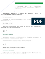 Distribución de Frecuencias