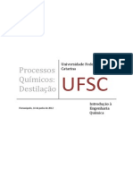 Processos Químicos: Destilação UFSC