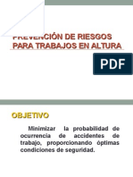 Prevencion de Riesgos para Trabajos en Altura