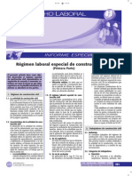 Régimen Laboral Especial de Construcción Civil - 1ra Parte Informe Especial 2009
