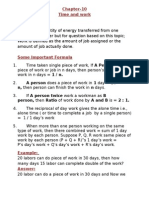 Work Time Formula Chapter