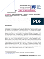 Alianzas Estratégicas y Equilibrio de Poder, La Política Exterior de Néstor Kirchner en El Último Bienio