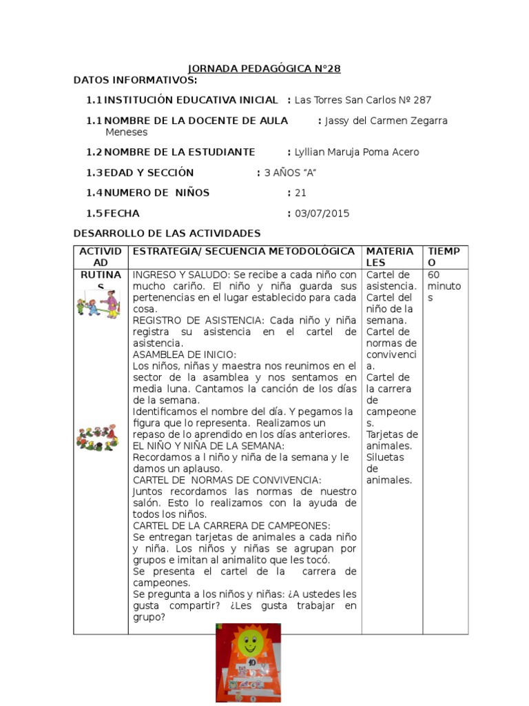 Actividades Pedagógicas para Niños de 3 Años | PDF | Aprendizaje ...