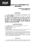 PRÁTICA JURÍDICA II - IMPUGNAÇÃO AO CUMPRIMENTO DE SENTENÇA.doc