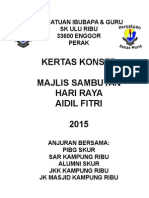 Paper Work Sambutan Hari Raya 2015