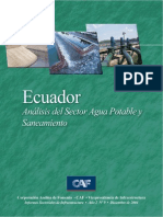 Ecuador AnÃ¡Lisis Del Sector Agua Potable y Saneamiento