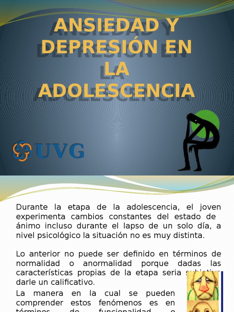 Ansiedad y Depresion en La Adolescencia | Fobia | Trastorno de ansiedad
