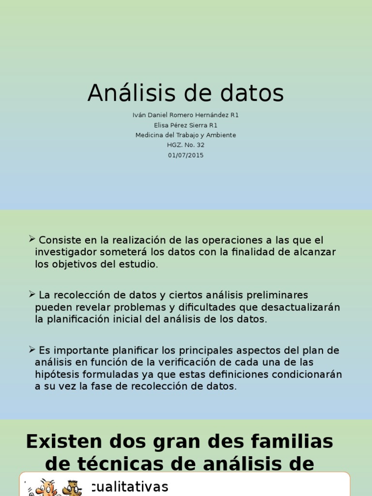Analisis de datos en una investigación cientifica | Media ...