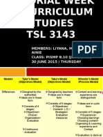 Tutorial Week 3 - Curriculum Studies