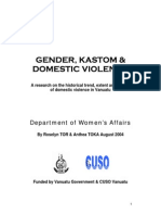 Gender, Kastom & Domestic Violence