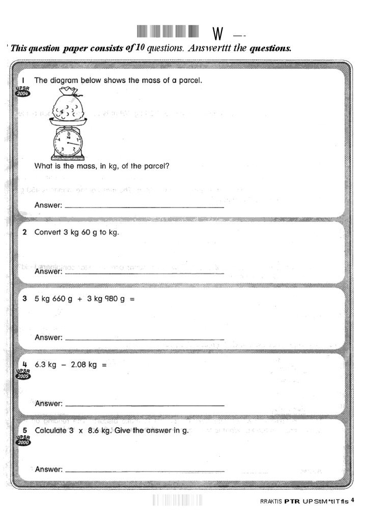 Questions. Answerttt The: - This Question Paper Consists of 10 ...