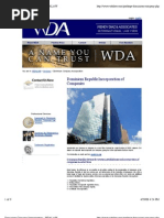 Dominican Company Incorporation - WDALAW