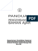 Panduan Pengembangan Bahan Pelajaran