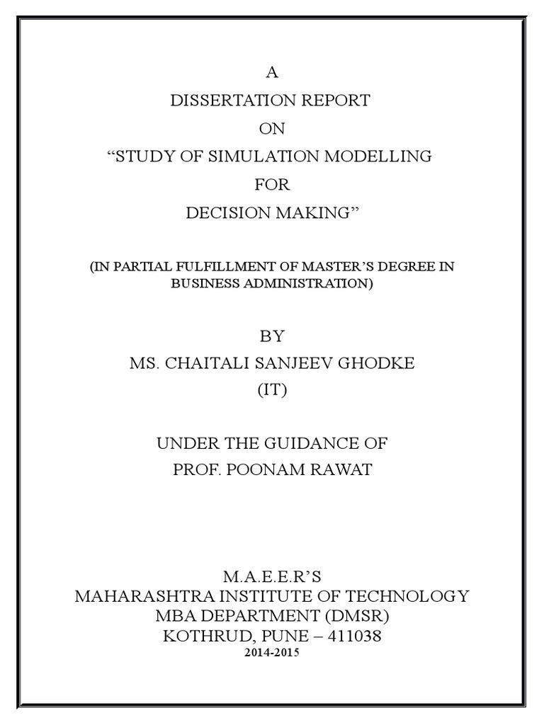 Simulation Modelling for Decision Making | PDF | Decision Support ...