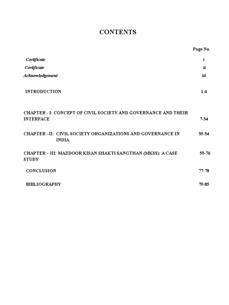 Civil Society and Governance in India | PDF