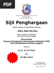 CONTOH SIJIL PENGHARGAAN