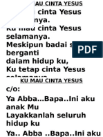 Ku Mau Cinta Yesus