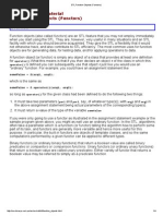 STL Function Objects (Functors)