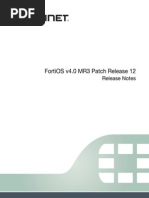 FortiOS v4.0 MR3 Patch Release 12 Release Notes