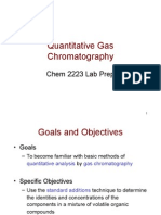 Quantitative Gas Chromatography: Chem 2223 Lab Prep